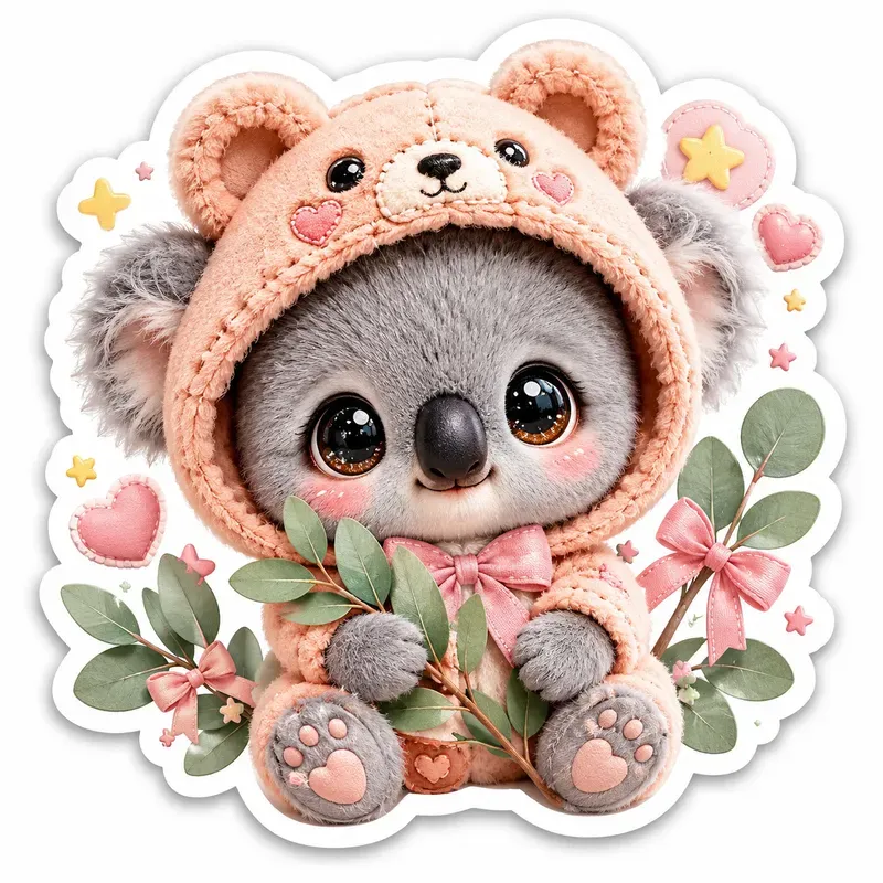 Cute Cozy Animal Sticker Collections