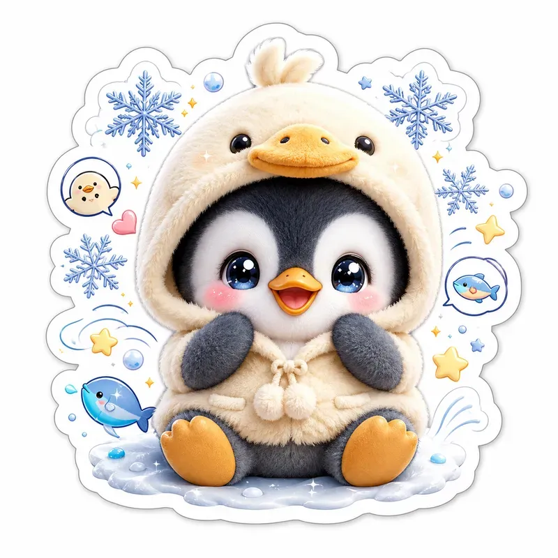 Cute Cozy Animal Sticker Collections