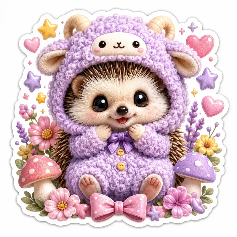 Cute Cozy Animal Sticker Collections