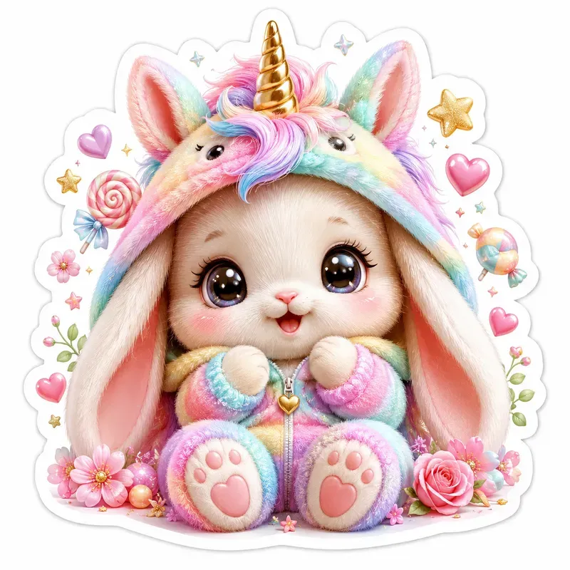 Cute Cozy Animal Sticker Collections