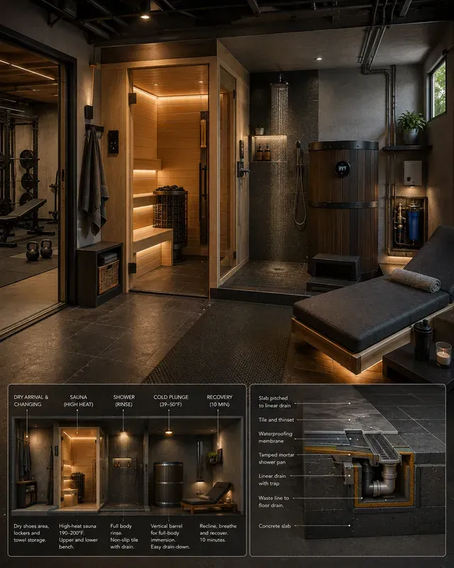Home Sauna Contrast Wellness Suites