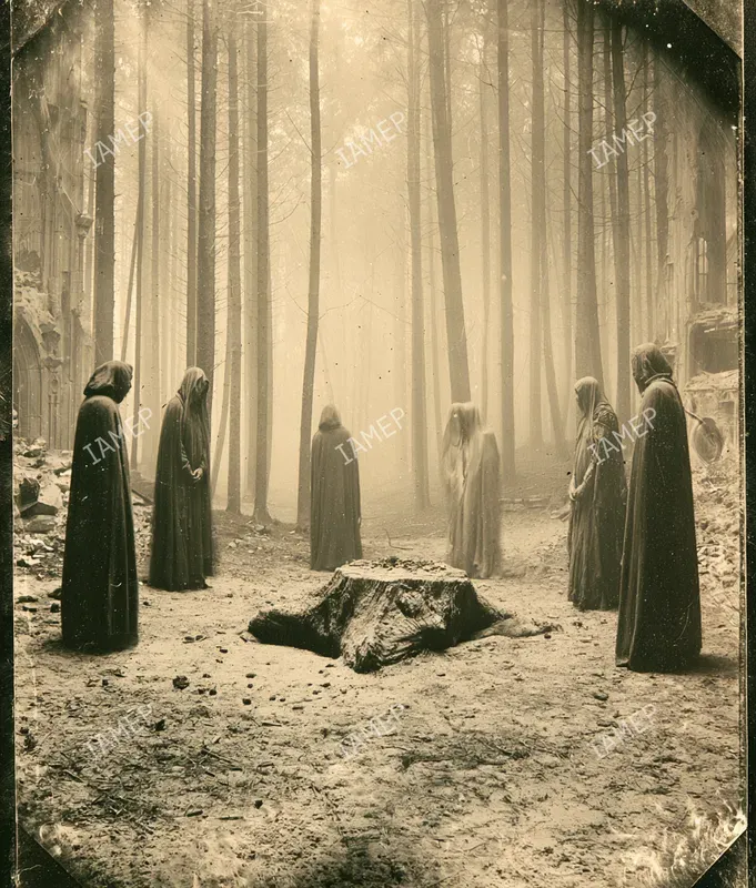 Vintage Haunted Horror Scenes