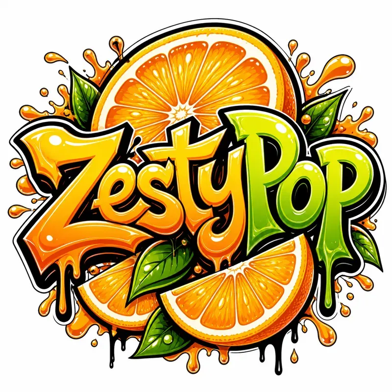 Graffiti Fruit Splash Logo Generator