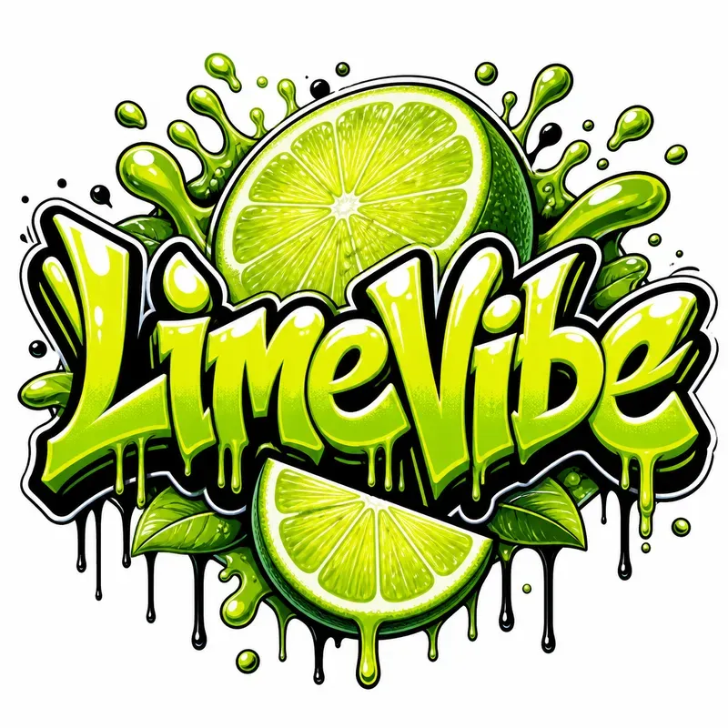 Graffiti Fruit Splash Logo Generator