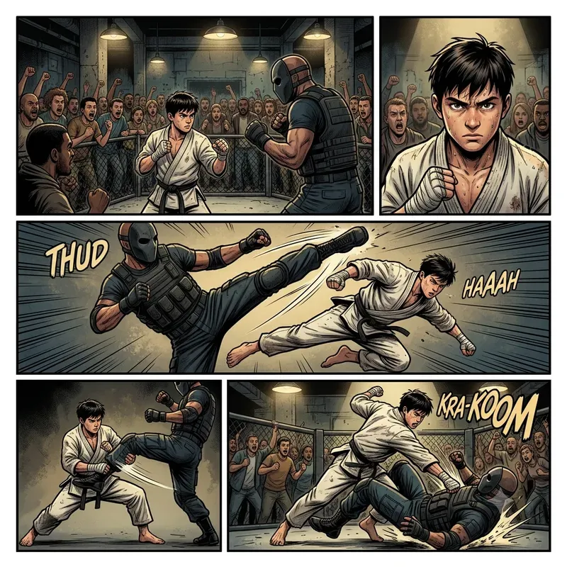 Cinematic Comic Panels And Page Designs