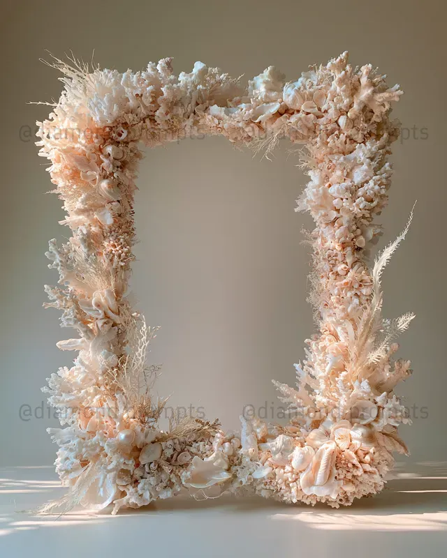 Natural Material Frames Empty Centres
