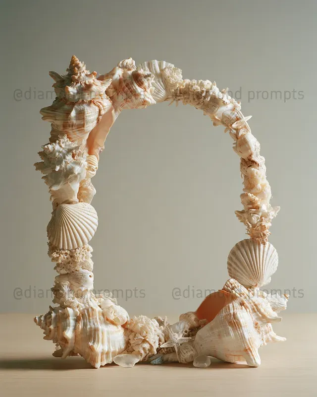 Natural Material Frames Empty Centres