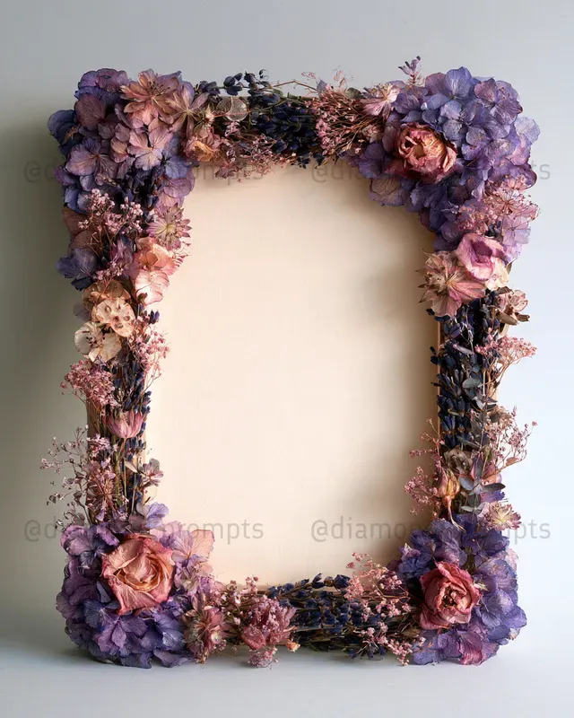 Natural Material Frames Empty Centres