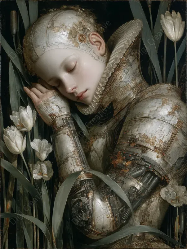 Cybernetic Renaissance Fusion Art