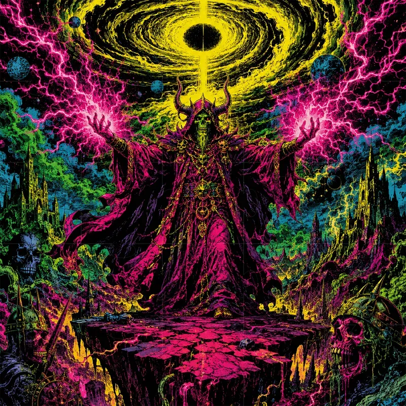 Blacklight Psychedelic Dark Fantasies