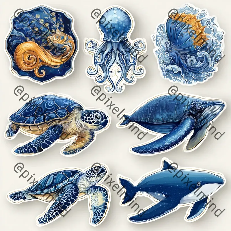 Vibrant Sticker Pack Illustration Packs
