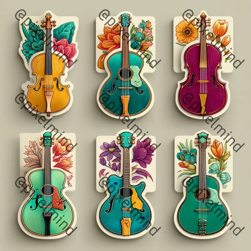 Vibrant Sticker Pack Illustration Packs