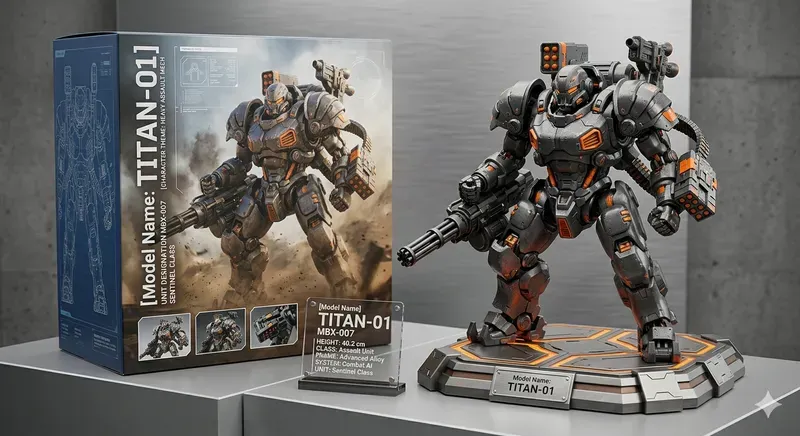 Infinite Mech Figure Model Kit Generator