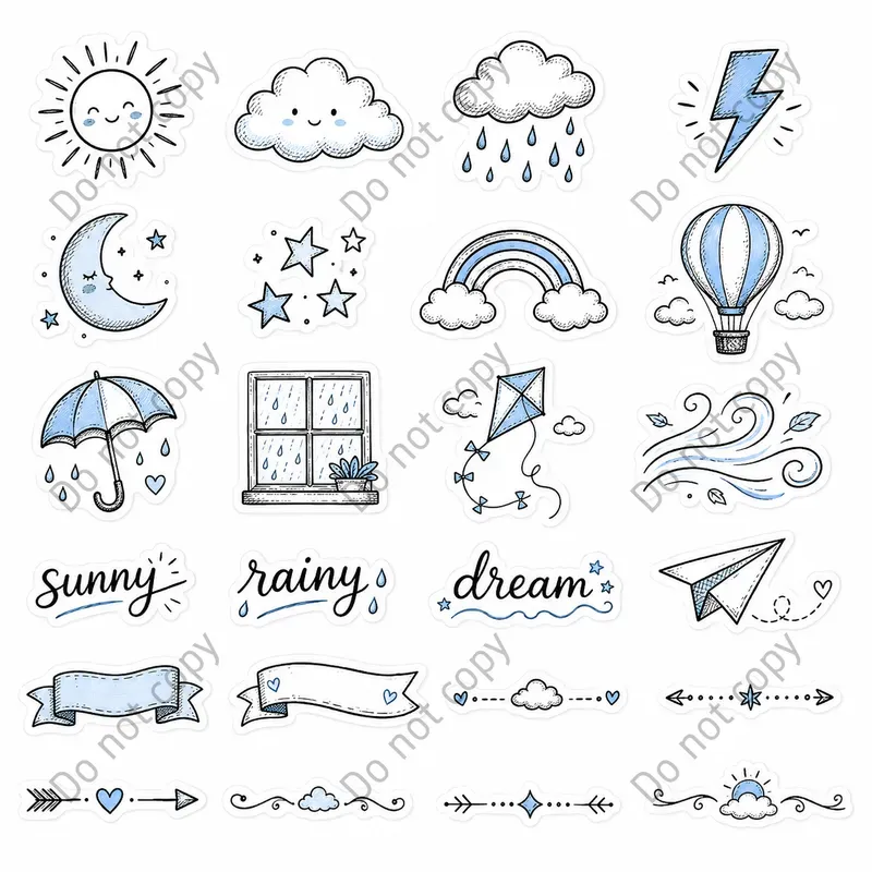 Bullet Journal Doodle Stickers