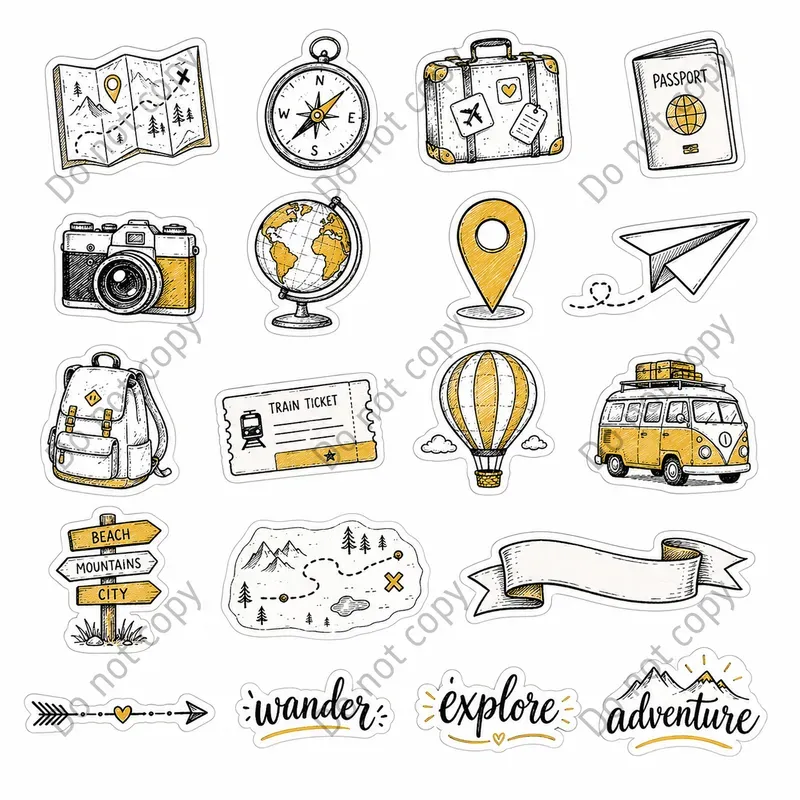 Bullet Journal Doodle Stickers