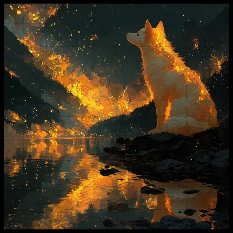 Oil Glow Ember Cinematic Fantasies