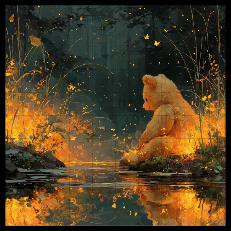 Oil Glow Ember Cinematic Fantasies