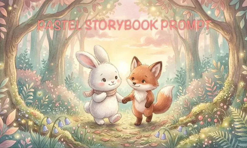 Pastel Storybook Soft Animal Illustrations