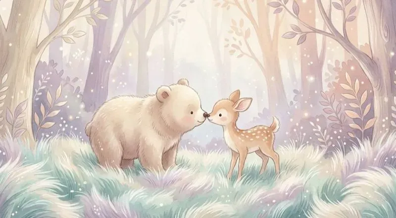 Pastel Storybook Soft Animal Illustrations