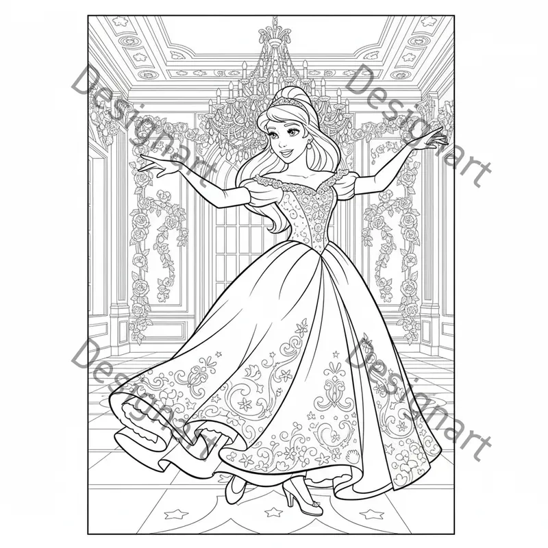 Disney Princess Coloring Pages