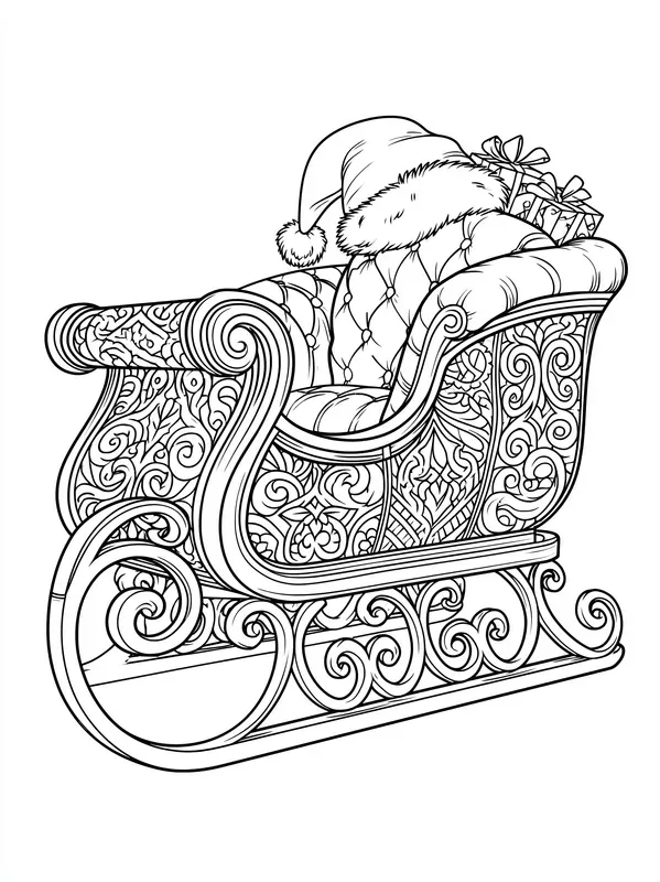 Intricate Christmas Coloring Book Pages