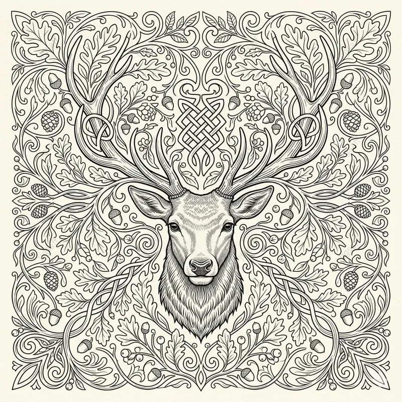 Intricate Symmetry Fine Line Ink Art