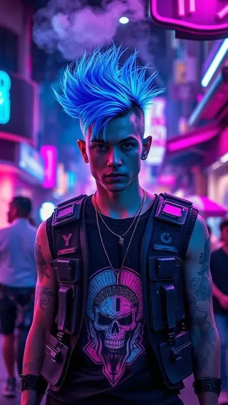 Cyberpunk Streetwear Editorial Packs