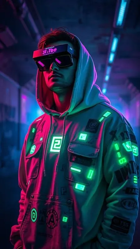 Cyberpunk Streetwear Editorial Packs