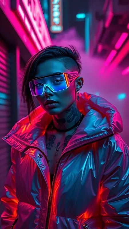 Cyberpunk Streetwear Editorial Packs