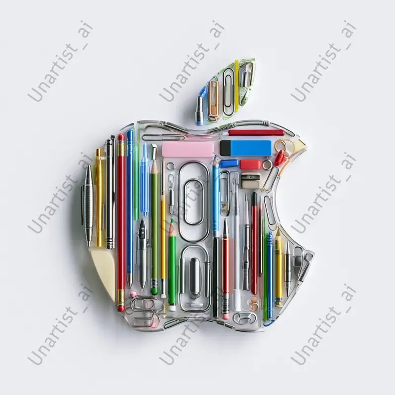 Brand Logos In Stationery Objects