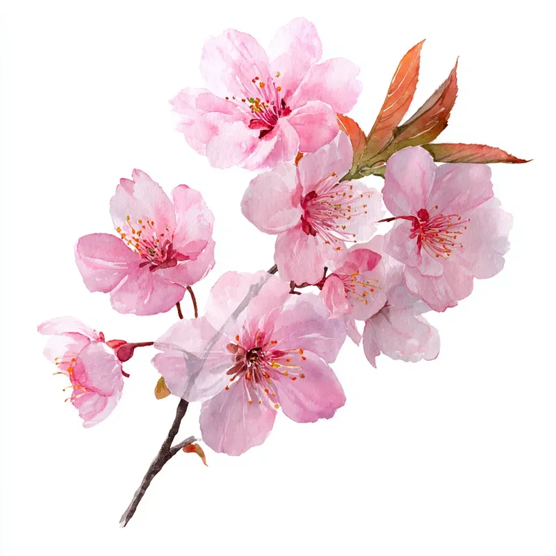 Watercolor Floral Sticker Clipart Sets