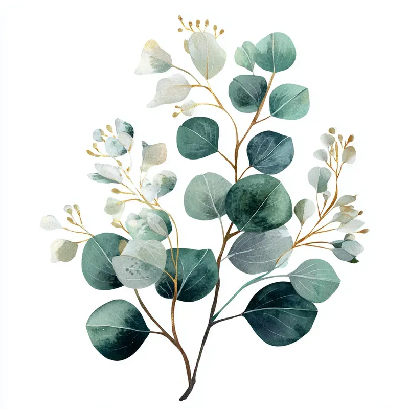Watercolor Floral Sticker Clipart Sets