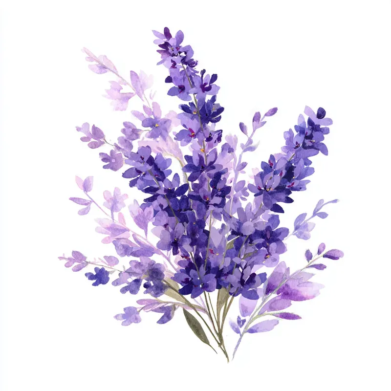 Watercolor Floral Sticker Clipart Sets
