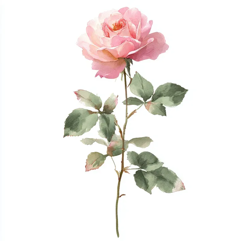 Watercolor Floral Sticker Clipart Sets