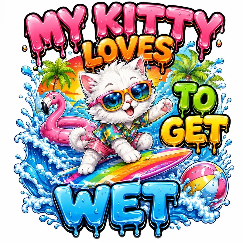 My Kitties Love Water