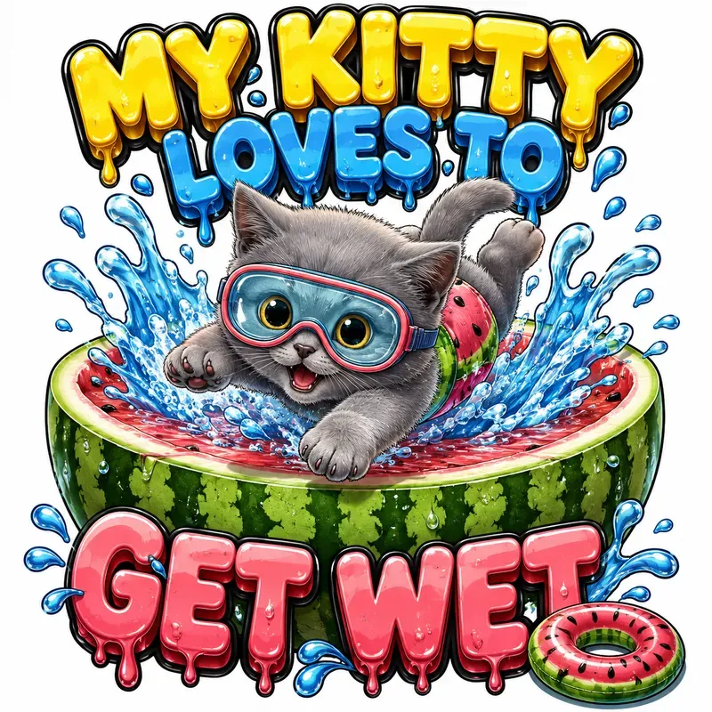 My Kitties Love Water