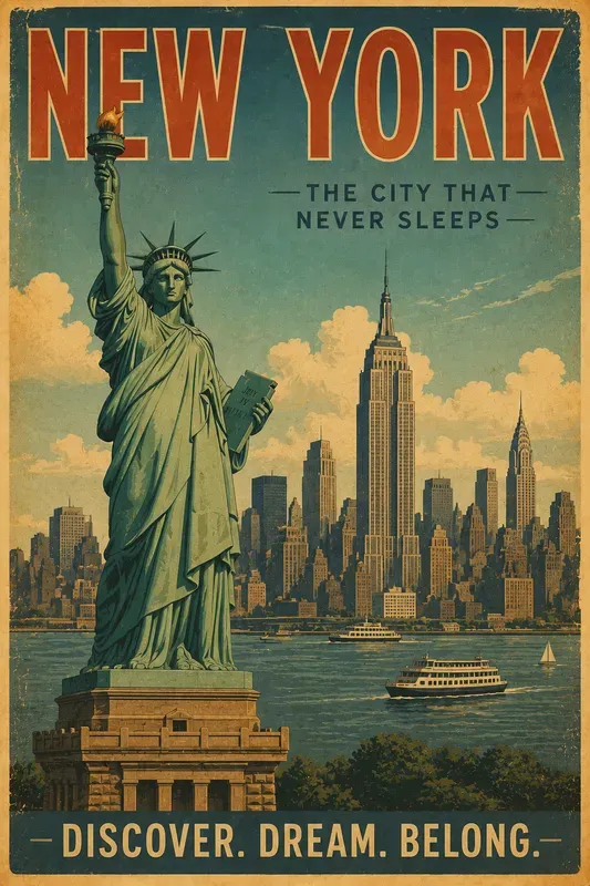 Vintage Wanderlust Retro Travel Posters