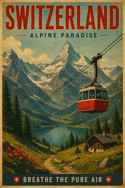 Vintage Wanderlust Retro Travel Posters