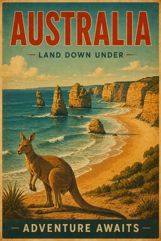 Vintage Wanderlust Retro Travel Posters