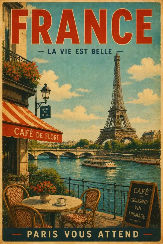 Vintage Wanderlust Retro Travel Posters