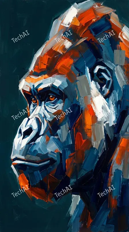 Geometric Cubist Oil Paint Style