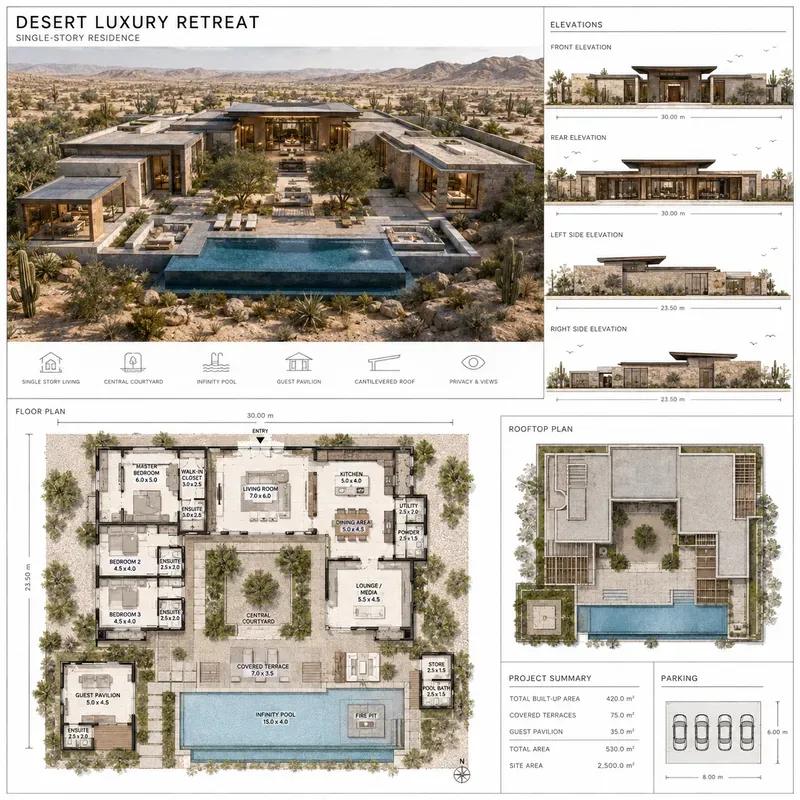 Architectural Blueprint Showcases