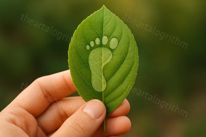 Eco Symbols On Leaves