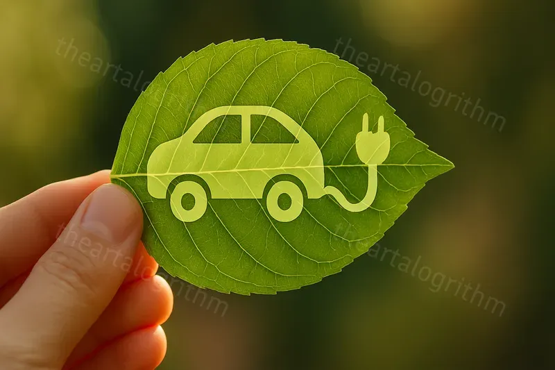Eco Symbols On Leaves