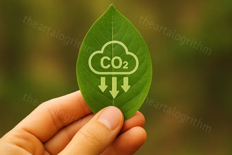 Eco Symbols On Leaves