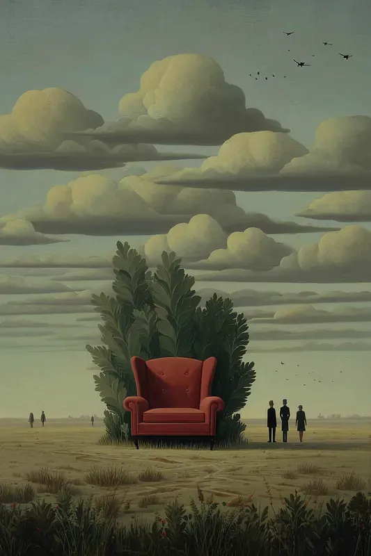 Dreamlike Surreal Folk Oil Paintings