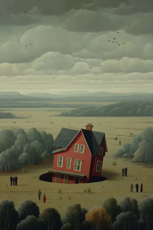 Dreamlike Surreal Folk Oil Paintings