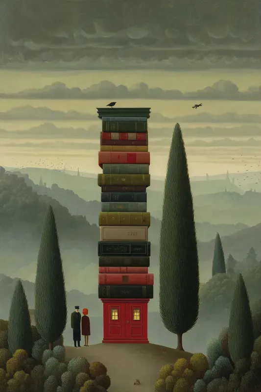 Dreamlike Surreal Folk Oil Paintings