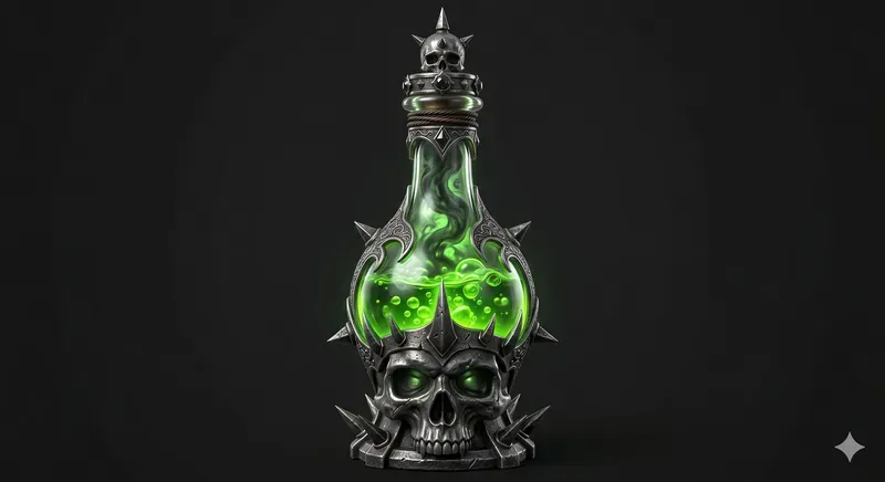 3D Magical Potion Bottles