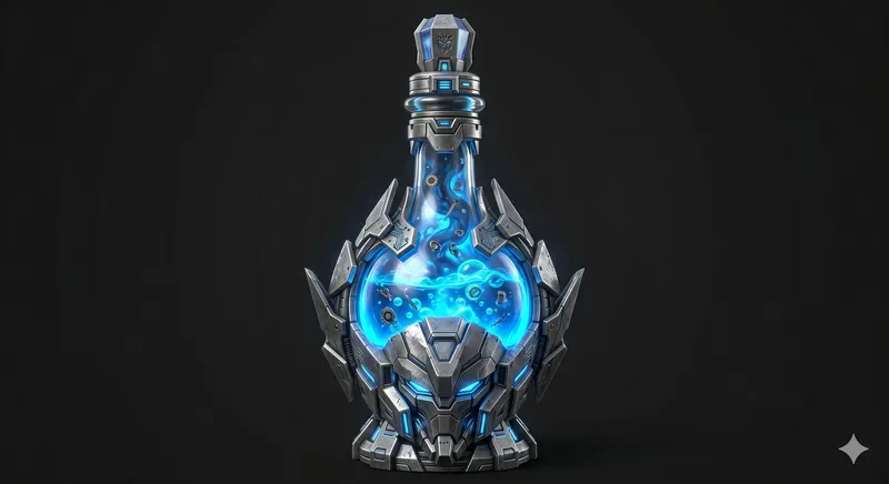 3D Magical Potion Bottles